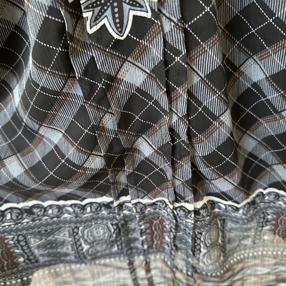 Forever 21 Dress Tartan Plaid Tribal Print Sleeveless Large NWT - Picture 15 of 17